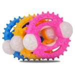 2 PCS BG-W177 Giocattoli per animali domestici Denti resistenti alla masticazione Giocattoli per cani per la pulizia dei denti, Colore:, Blue, Yellow, Pink