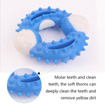 2 PCS BG-W177 Giocattoli per animali domestici Denti resistenti alla masticazione Giocattoli per cani per la pulizia dei denti, Colore:, Blue, Yellow, Pink