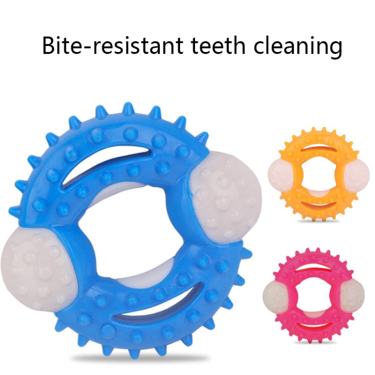 2 PCS BG-W177 Giocattoli per animali domestici Denti resistenti alla masticazione Giocattoli per cani per la pulizia dei denti, Colore:, Blue, Yellow, Pink