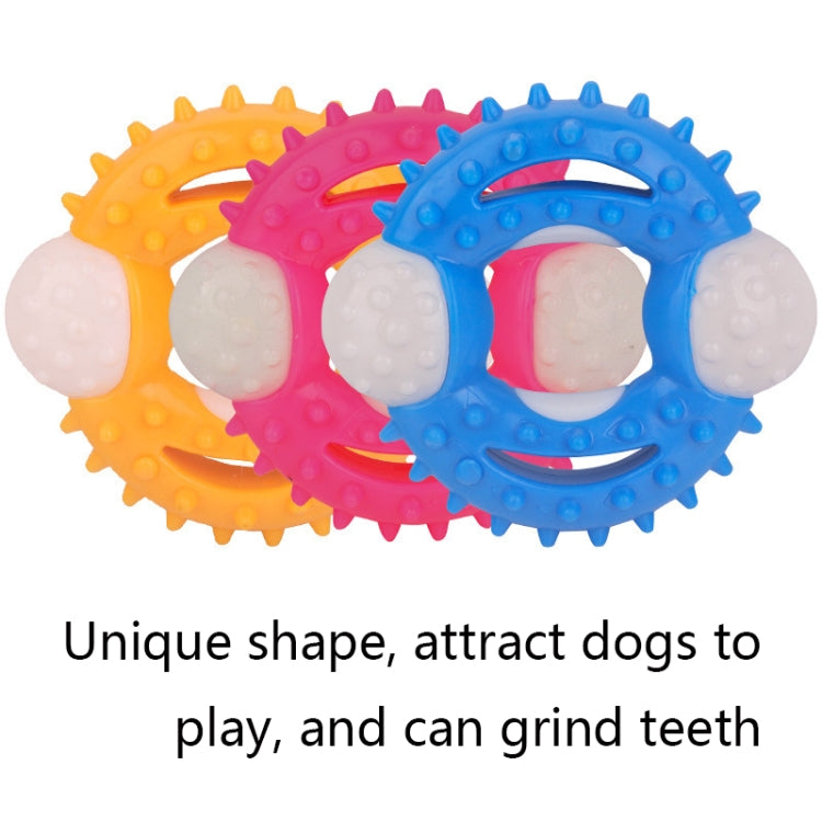 2 PCS BG-W177 Giocattoli per animali domestici Denti resistenti alla masticazione Giocattoli per cani per la pulizia dei denti, Colore:, Blue, Yellow, Pink