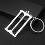 Ciondolo portachiavi per auto con portachiavi in metallo da 10 pezzi, H-540 Activity Wrench, H-389 Hex Wrench, H-391 Glossy Ax, H-388 Thread Ax, H-395 Double Head Wrench, H-405 Double Row Saw, H-402 Hand Saw, H-541 Crooked Nose Pliers, H-399 Pliers  ...