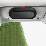 Custodia per occhiali per auto Scheda di memoria per visiera interna per automobile multifunzione, Back Single Snap Black, Back Single Snap White