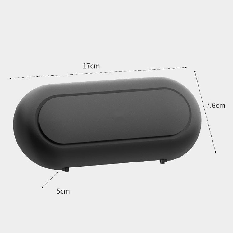Custodia per occhiali per auto Scheda di memoria per visiera interna per automobile multifunzione, Back Single Snap Black, Back Single Snap White