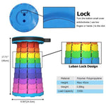 Sedia da pesca portatile pieghevole per sgabello telescopico da esterno, 45cm(Rainbow), 45cm(Red)
