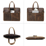 Borsa in pelle Crazy Horse per MacBook Pro 16"