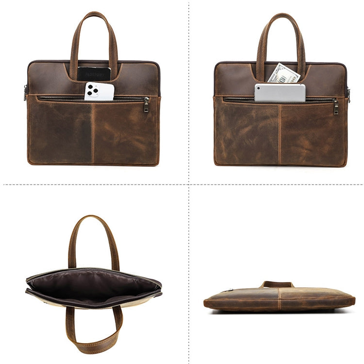 Borsa in pelle Crazy Horse per MacBook Pro 16"