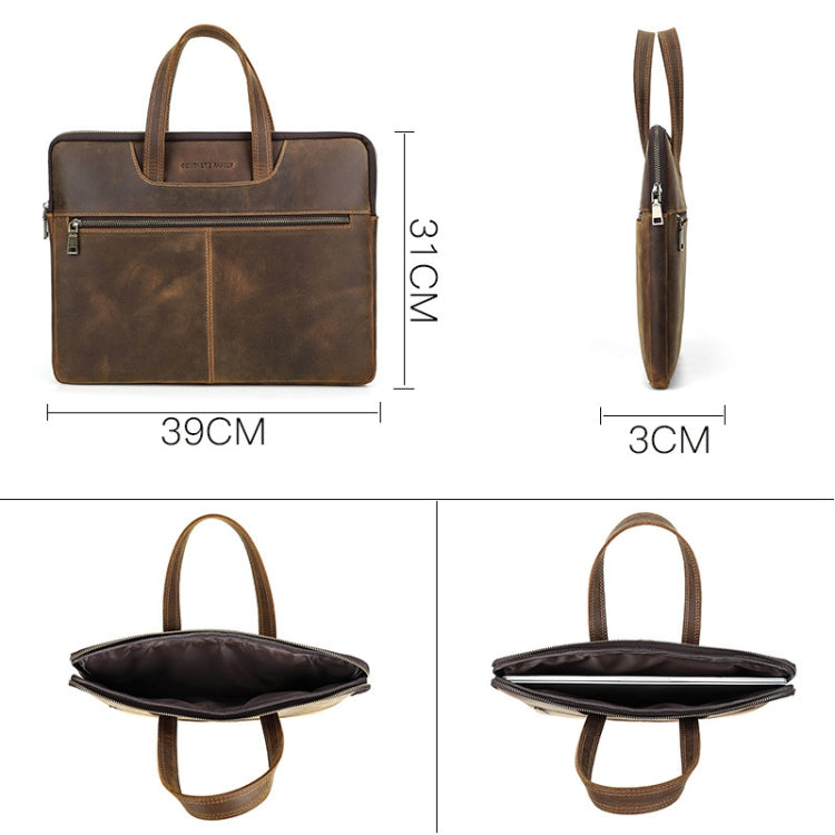 Borsa in pelle Crazy Horse per MacBook Pro 16"