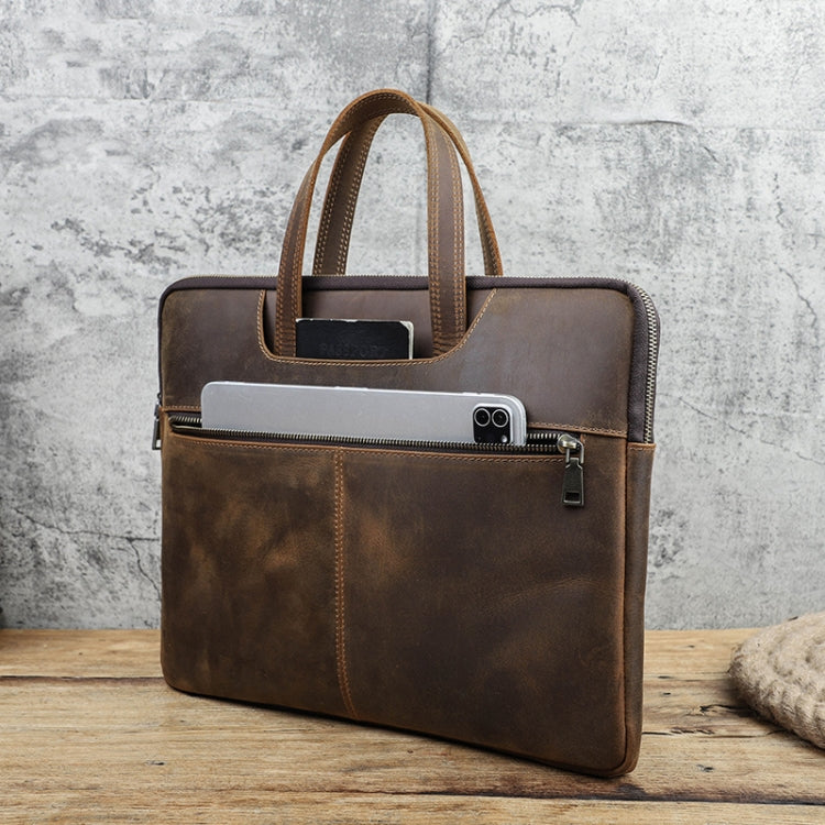Borsa in pelle Crazy Horse per MacBook Pro 16"