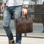 Borsa in pelle Crazy Horse per MacBook Pro 16"