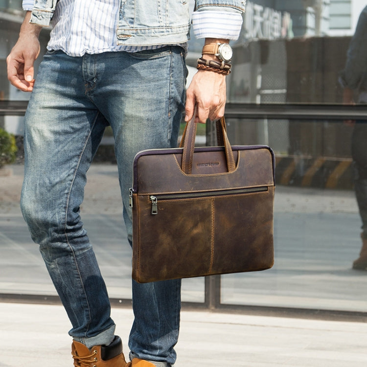 Borsa in pelle Crazy Horse per MacBook Pro 16"