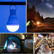 Lampadina solare LED portatile USB per esterni 5W