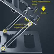 Supporto per notebook in metallo Oatsbasf Z08 Supporto per notebook regolabile da scrivania