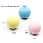3 PCS Funny Cat Toy Ball Simulazione Palla vocale animale, EVA Material, Wool Material