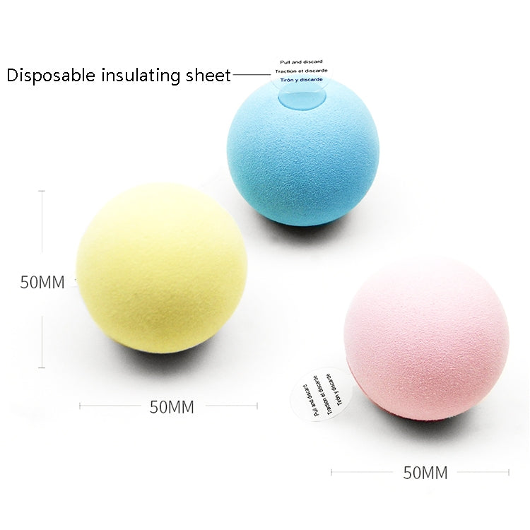 3 PCS Funny Cat Toy Ball Simulazione Palla vocale animale, EVA Material, Wool Material