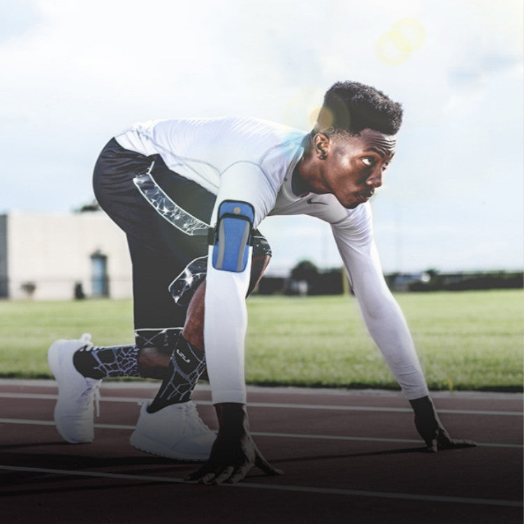 Fascia da polso per fitness, corsa, sport, impermeabile, in tessuto Oxford, per smartphone da 6 pollici