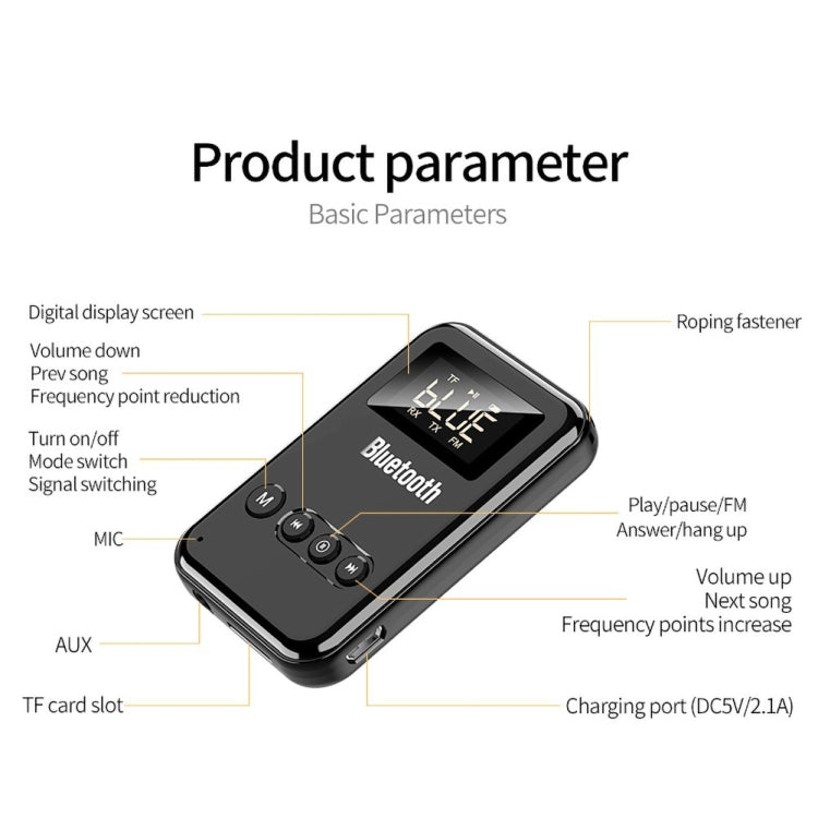 Trasmettitore Ricevitore Bluetooth 5.0 2 in 1