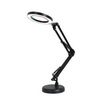 Lampada da lettura per ufficio per la riparazione di tatuaggi per unghie con lampada a lente d'ingrandimento 8X, Without Magnifying Glass (Black), With Magnifying Glass (Black)