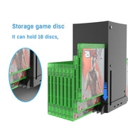 Base di raffreddamento multifunzione JYS X133 + archiviazione su disco di gioco per host XBOX Series X, JYS X133