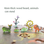 Puzzle di legno irregolare 152 pezzi 28x24 cm