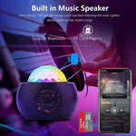 DQ-M3 LED Rotante Cielo stellato Luce Bluetooth Musica Pianeti Oceano Proiettore Supporto TF Card,Stile:, USB + Bluetooth, Battery + Bluetooth