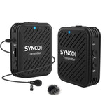 Microfono wireless lavalier 2,4 GHz per smartphone e DSLR