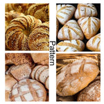 Coltello tondo per baguette per pane Coltello per tagliare il pane a doppia faccia in legno con 5 lame, Beech, Flower Pear Wood, Pattern 1 Flower Pear Wood, Pattern 2 Flower Pear Wood, Pattern 3 Flower Pear Wood, Pattern 4 Flower Pear Wood             ...