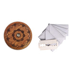 Coltello tondo per baguette per pane Coltello per tagliare il pane a doppia faccia in legno con 5 lame, Beech, Flower Pear Wood, Pattern 1 Flower Pear Wood, Pattern 2 Flower Pear Wood, Pattern 3 Flower Pear Wood, Pattern 4 Flower Pear Wood             ...