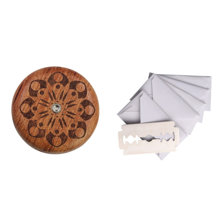 Coltello tondo per baguette per pane Coltello per tagliare il pane a doppia faccia in legno con 5 lame, Beech, Flower Pear Wood, Pattern 1 Flower Pear Wood, Pattern 2 Flower Pear Wood, Pattern 3 Flower Pear Wood, Pattern 4 Flower Pear Wood             ...