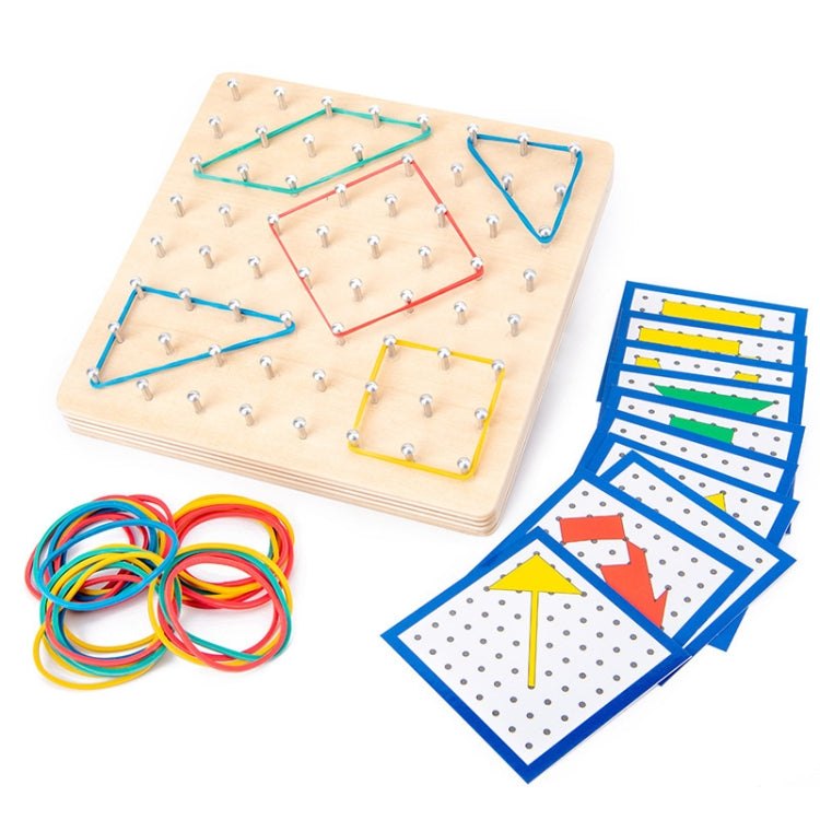 Monsthetic Nail Board gioco educativo in legno 15x15 cm