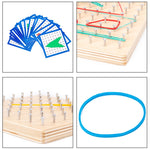 Monsthetic Nail Board Space Imagination Graphic Cognition Kindergarten Early Education Puzzle Toys, Monsthetic Nail Board