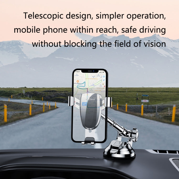 OATSBASF 03513 Staffa telescopica magnetica per auto per telefono Staffa per telefono cellulare con navigazione a ventosa, 03513
