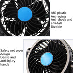 Ventilatore per auto Ventilatore elettrico portatile a doppia testa regolabile per auto, USB Universal, 12V Cigarette Lighter, 24V Cigarette Lighter