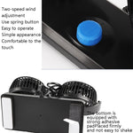 Ventilatore per auto Ventilatore elettrico portatile a doppia testa regolabile per auto, USB Universal, 12V Cigarette Lighter, 24V Cigarette Lighter