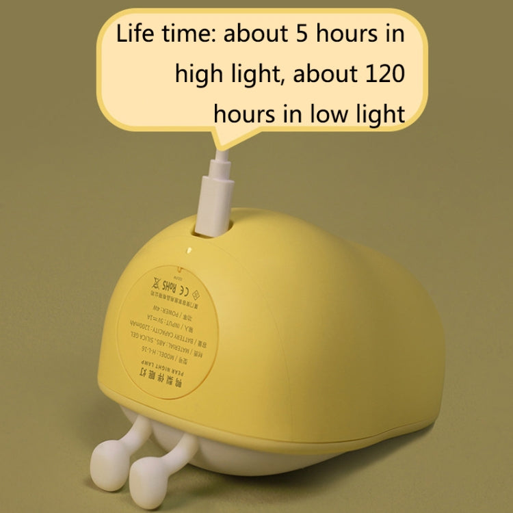 Luce notturna a forma di pera Luce notturna a LED a luce calda per camera da letto morbida in silicone, Pear Shape