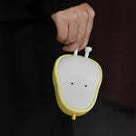 Luce notturna a forma di pera Luce notturna a LED a luce calda per camera da letto morbida in silicone, Pear Shape