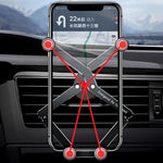 Oatsbasf 02750 Gravity Car Supporto per telefono cellulare Staffa per fibbia di navigazione per auto Staffa per presa d'aria