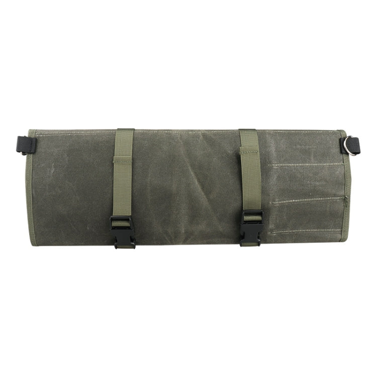 Borsa porta coltelli da cuoco in rotolo di tela cerata ad olio, Knife Storage Bag