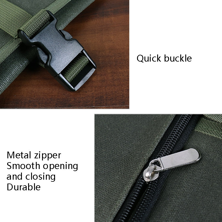 Borsa porta coltelli da cuoco in rotolo di tela cerata ad olio, Knife Storage Bag