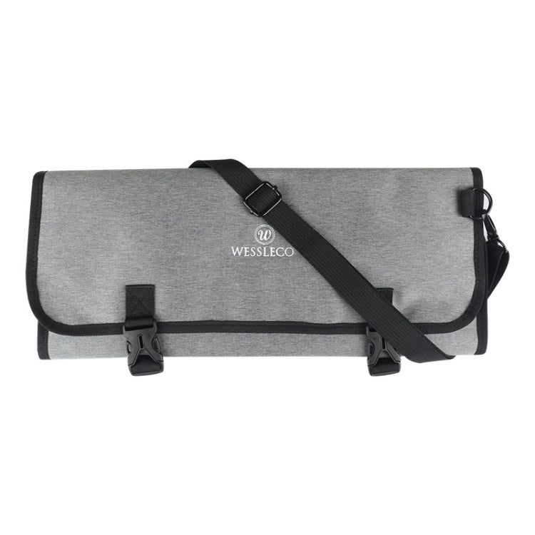 WESSLECO Chef Knife Tool Storage Bag Borsa per coltelli in tessuto Oxford, WESSLECO Gray
