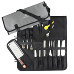 WESSLECO Chef Knife Tool Storage Bag Borsa per coltelli in tessuto Oxford, WESSLECO Gray