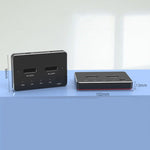 Scatola per disco rigido a stato solido SATA / NVME con base per disco rigido mobile a doppio disco M.2, M.2 SATA (Gray + Blue), M.2 NVME (Black + Red)