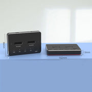 Scatola per disco rigido a stato solido SATA / NVME con base per disco rigido mobile a doppio disco M.2, M.2 SATA (Gray + Blue), M.2 NVME (Black + Red)