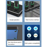 Scatola per disco rigido a stato solido SATA / NVME con base per disco rigido mobile a doppio disco M.2, M.2 SATA (Gray + Blue), M.2 NVME (Black + Red)