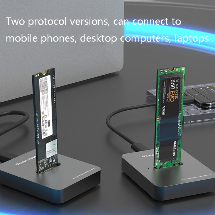 M.2 NGFF / NVME Solid State Drive Bottom USB3.1 Notebook SSD esterno Mobile Hard Disk Socket, Stile:, SD01 (M.2 SATA Protocol), SD02 (M.2 NVME Protocol)