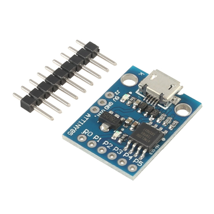 Scheda sviluppo MCU Mini USB Attiny85 24x18mm