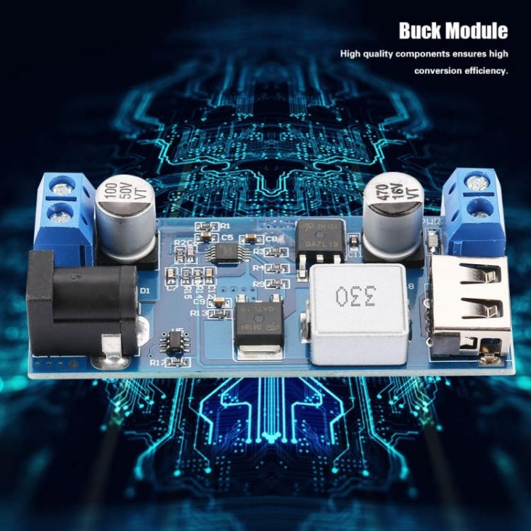 Modulo buck HW-688 DC 5V6A da 12V24V a 5V Alimentazione USB Ricarica 5A ad alta potenza 30W, 24V / 12V To 5V 6A