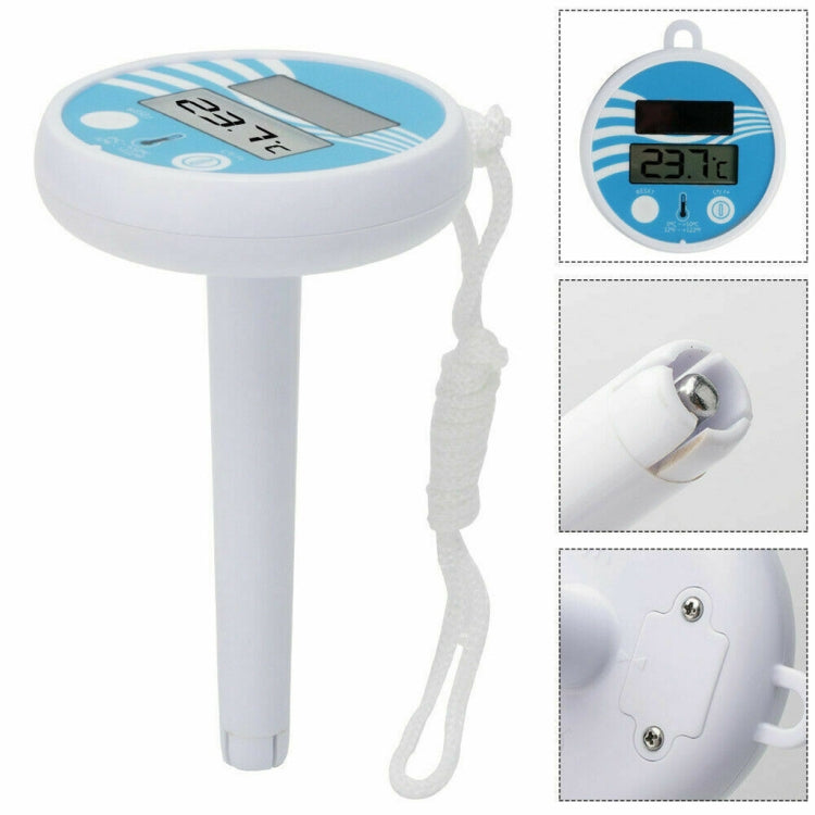 BL9057 Termometro solare per piscina Attrezzatura per piscina Termometro galleggiante per acqua con funzione di visualizzazione digitale, BL9057