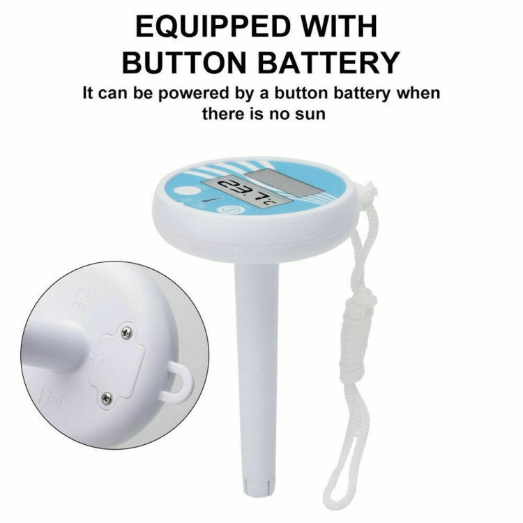 BL9057 Termometro solare per piscina Attrezzatura per piscina Termometro galleggiante per acqua con funzione di visualizzazione digitale, BL9057