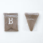 2 PCS Swallowtail Burlap First Birthday Flags Mori Series Party Flags Specifica:, Burlap Birthday Fish Tail Flag, Burlap Triangle Flag, Burlap Triangle Flag (Candy Colored)