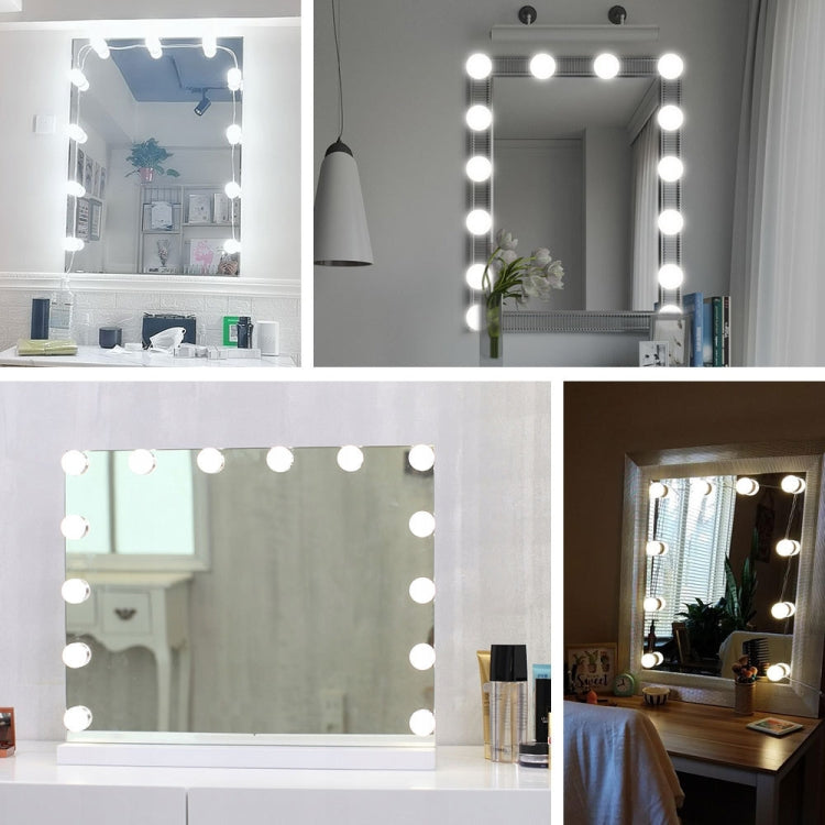 Luce per specchio per trucco a LED Luce di riempimento per bellezza Luce anteriore per specchio con sensore a mano, 2 Bulbs, 6 Bulbs, 10 Bulbs, 14 Bulbs
